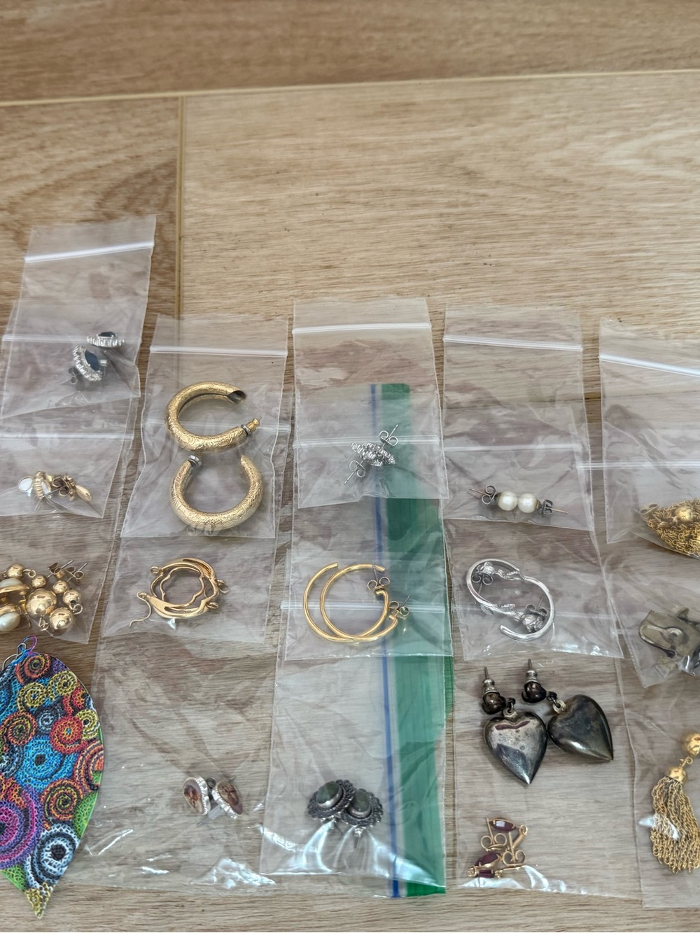 Vintage Mixed Hoop and Dangle Earring Set - 16 Piece Lot H